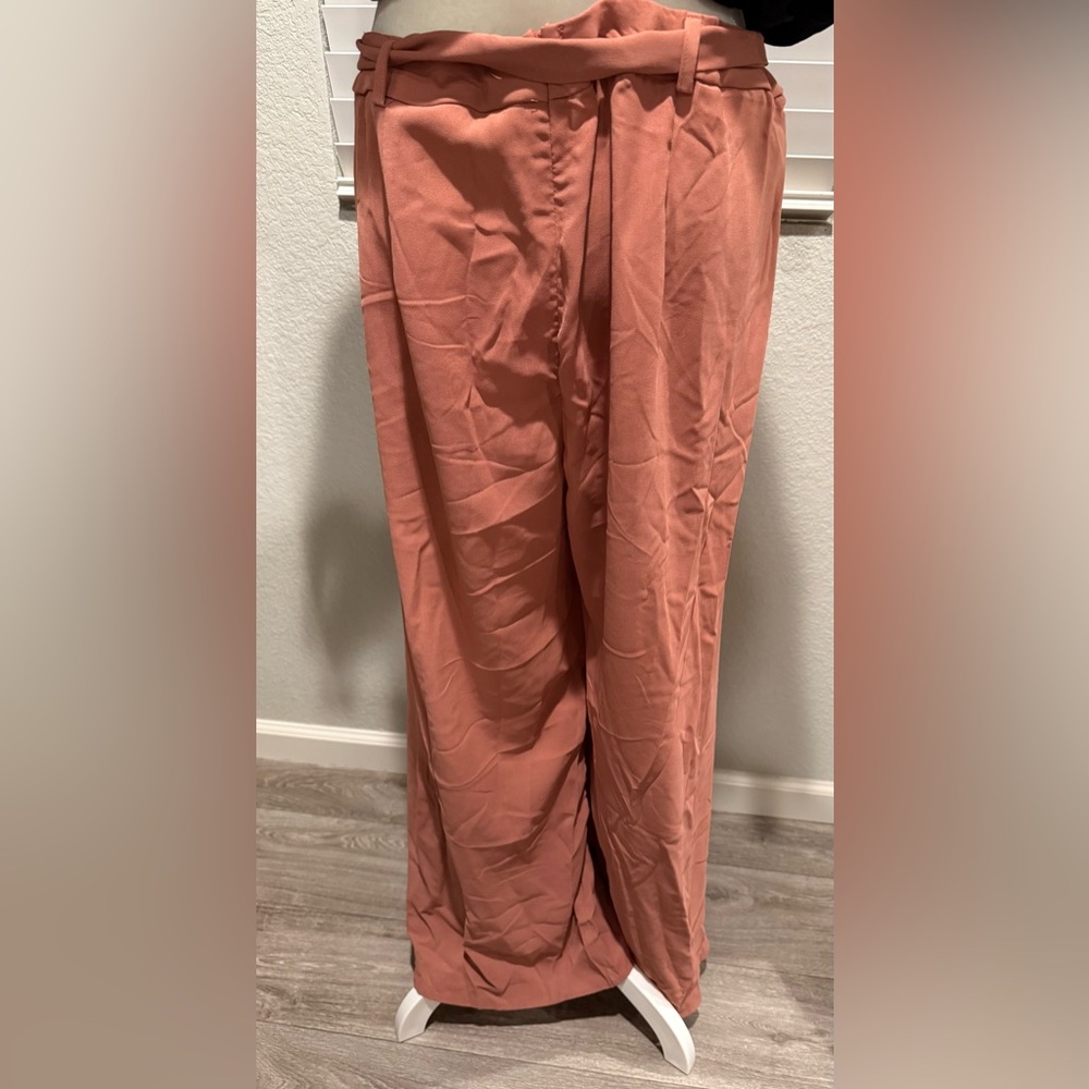 SHEIN Dusty Rose Wide-Leg Skirt - Picture 7 of 11